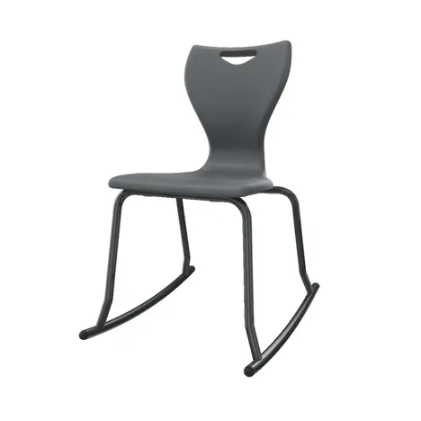 En Rock Educational Chair - Size 6 - Black Frame - Night Grey